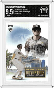 Jackson Merrill from the 2024 Topps Update set and given an overall grade of 9.5.
