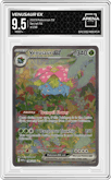 Venusaur ex from the 2023 Pokemon SV set graded by Arena Club and given an overall grade of 9.5.