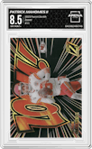 Patrick Mahomes II from the 2023 Panini Zenith set graded by Arena Club and given an overall grade of 8.5.