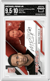 Michael Penix Jr. from the 2024 Panini Donruss Elite set graded by Arena Club and given an overall grade of 9.5.