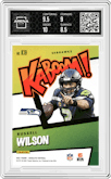 Russell Wilson from the 2021 Panini Absolute set graded by Arena Club and given an overall grade of 9.