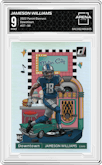 Jameson Williams from the 2022 Panini Donruss set graded by Arena Club and given an overall grade of 9.