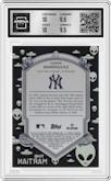 Jasson Dominguez from the 2024 Bowman Sterling set graded by Arena Club and given an overall grade of 10.