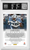 Jevon Kearse from the 2024 Panini Prizm Deca set featuring a Shimmer Green Prizm FOTL parallel graded by Arena Club and given an overall grade of 9.5.