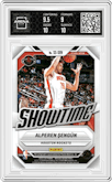 Alperen Sengun from the 2023-24 Panini Mosaic set graded by Arena Club and given an overall grade of 9.5.