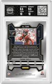 Tank Dell from the 2023 Panini Prizm set featuring a Purple Wave parallel graded by Arena Club and given an overall grade of 9.