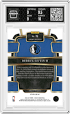 Dereck Lively II  from the 2023-24 Panini Select  set featuring a Elephant Prizm parallel graded by Arena Club and given an overall grade of 9.5.