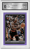 Ayo Dosunmu from the 2021-22 Panini One and One set featuring a Purple parallel graded by Arena Club and given an overall grade of 10.