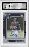 Rome Odunze from the 2024 Donruss Optic set graded by Arena Club and given an overall grade of 10.