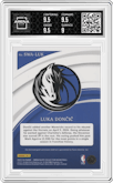 Luka Doncic  from the 2023-24 Panini Immaculate Collection set graded by Arena Club and given an overall grade of 9.5.