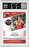 Alperen Sengun from the 2021-22 Panini Donruss Elite  set graded by Arena Club and given an overall grade of 9.5.