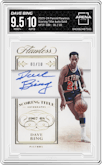 Dave Bing from the 2023-24 Panini Flawless set featuring a Gold parallel graded by Arena Club and given an overall grade of 9.5.