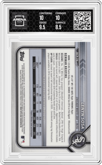 Lenyn Sosa from the 2022 Bowman set graded by Arena Club and given an overall grade of 9.