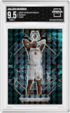 Jalen Duren from the 2022-23 Panini Mosaic set featuring a Genesis parallel graded by Arena Club and given an overall grade of 9.5.