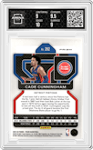 Cade Cunningham from the 2021-22 Panini Prizm  set featuring a Choice Blue/Yellow/Green parallel graded by Arena Club and given an overall grade of 9.5.