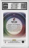 Scoot Henderson from the 2023-24 Panini Select  set graded by Arena Club and given an overall grade of 10.