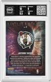 Jayson Tatum from the 2023-24 Panini Donruss set graded by Arena Club and given an overall grade of 9.5.