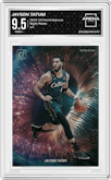Jayson Tatum from the 2023-24 Panini Donruss set graded by Arena Club and given an overall grade of 9.5.