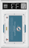 Tua Tagovailoa from the 2020 Panini National Treasures set graded by Arena Club and given an overall grade of 9.5.