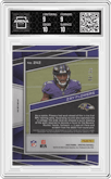 Zay Flowers from the 2023 Panini Spectra set graded by Arena Club and given an overall grade of 9.5.