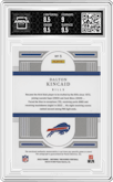 Dalton Kincaid from the 2023 Panini National Treasures set graded by Arena Club and given an overall grade of 9.