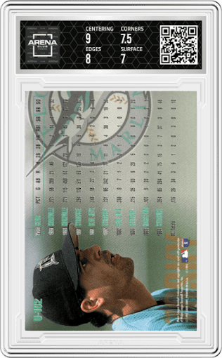 Eddie Zosky from the 1995 Fleer Update set graded by Arena Club and given an overall grade of 7.5.