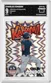 Charlie Condon from the 2024 Panini USA Baseball Stars & Stripes set graded by Arena Club and given an overall grade of 9.