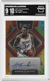 Hakeem Olajuwon  from the 2021-22 Panini Select set featuring a Tie-Dye parallel graded by Arena Club and given an overall grade of 9.