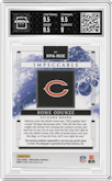 Rome Odunze from the 2024 Panini Impeccable set featuring a Gold parallel graded by Arena Club and given an overall grade of 9.5.