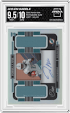 Jaylen Waddle from the 2021 Panini One set graded by Arena Club and given an overall grade of 9.5.
