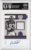 John Randle from the 2022 Panini Encased set graded by Arena Club and given an overall grade of 9.5.