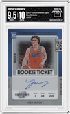 Josh Giddey from the 2021-22 Panini Contenders Optic set graded by Arena Club and given an overall grade of 9.5.
