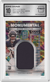 Rome Odunze from the 2024 Panini Spectra set featuring a Celestial parallel graded by Arena Club and given an overall grade of 10.