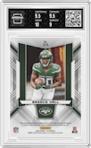 Breece Hall from the 2022 Panini XR set featuring a Orange parallel graded by Arena Club and given an overall grade of 9.5.