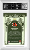 Joe Burrow from the 2024 Panini Mosaic set graded by Arena Club and given an overall grade of 9.5.