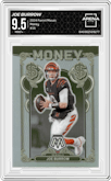 Joe Burrow from the 2024 Panini Mosaic set graded by Arena Club and given an overall grade of 9.5.