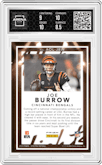 Joe Burrow from the 2024 Panini Spectra set graded by Arena Club and given an overall grade of 9.
