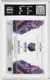 Ja Morant from the 2022-23 Panini Impeccable set featuring a Asia Red parallel graded by Arena Club and given an overall grade of 9.5.