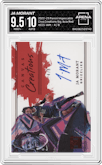 Ja Morant from the 2022-23 Panini Impeccable set featuring a Asia Red parallel graded by Arena Club and given an overall grade of 9.5.