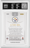Le'Veon Bell from the 2013 Panini National Treasures set featuring a Prime parallel graded by Arena Club and given an overall grade of 9.