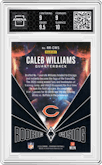 Caleb Williams from the 2024 Panini Phoenix set featuring a Teal parallel graded by Arena Club and given an overall grade of 9.5.