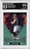 Caleb Williams from the 2024 Panini Phoenix set featuring a Teal parallel graded by Arena Club and given an overall grade of 9.5.
