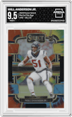 Will Anderson Jr. from the 2023 Panini Select set featuring a Die Cut Tie-Dye parallel graded by Arena Club and given an overall grade of 9.5.