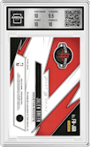 Jalen Green from the 2024-25 Panini Prizm set graded by Arena Club and given an overall grade of 10.