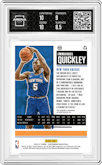 Immanuel Quickley from the 2020-21 Panini Contenders set featuring a Playoff Ticket parallel graded by Arena Club and given an overall grade of 9.