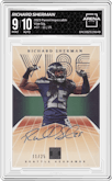 Richard Sherman from the 2023 Panini Impeccable set graded by Arena Club and given an overall grade of 9.