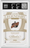 Shawn Kemp from the 2023-24 Panini Flawless set featuring a Ruby parallel graded by Arena Club and given an overall grade of 9.5.