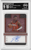 Jabari Smith Jr. from the 2022-23 Panini One and One set graded by Arena Club and given an overall grade of 9.