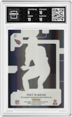 Trey McBride from the 2022 Clearly Donruss set featuring a Black parallel graded by Arena Club and given an overall grade of 9.5.