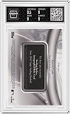 Gerrit Cole from the 2024 Topps Sterling set featuring a Blue parallel graded by Arena Club and given an overall grade of 9.
